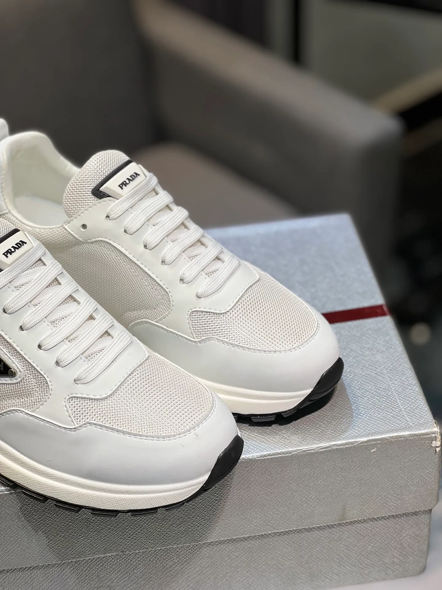 💰¥540 [PRADA] Men’s shoes are popular in the counter, official website synchronization, 1 high-quality shipment ✔️Original cowhide + cowhide lining, 1🆚1 replica, original sole, 38-45 (45 customized, non-refundable)